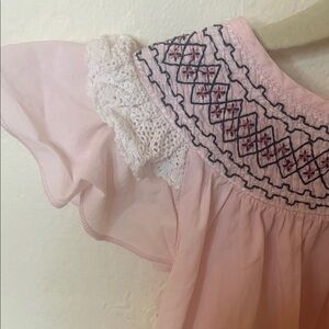 Babycottons Pink Embroidered Dress